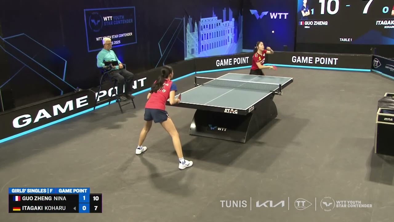 Koharu Itagaki (GER) vs Nina Guo Zheng (FRA) | U15 Final | 2025 WTT Youth Star Contender Tunis