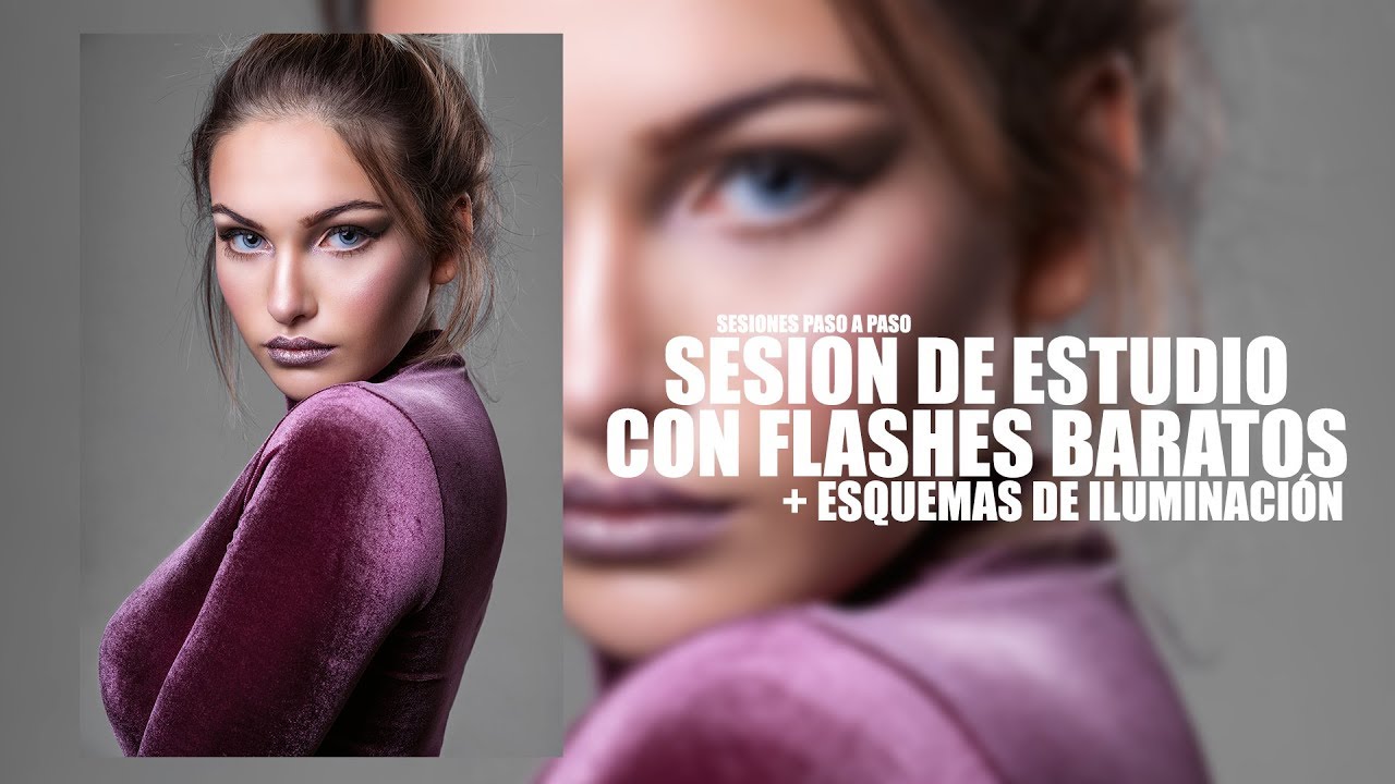 SESIÓN DE ESTUDIO con FLASHES BARATOS + ESQUEMAS DE ILUMINACIÓN