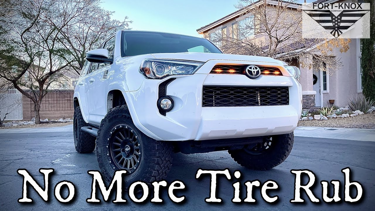 Как устранить трение шин на Toyota 4runner 5-го поколения | Комплект для лифта Eibach | Шины Wild...