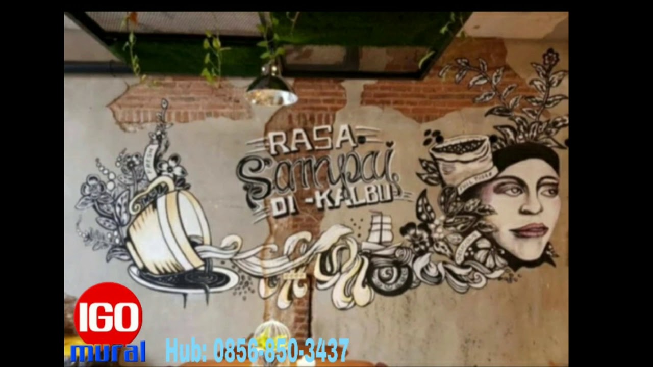 0856-850-3437  Jasa Lukisan Cofe Caffe Kalimantan Igo Mural