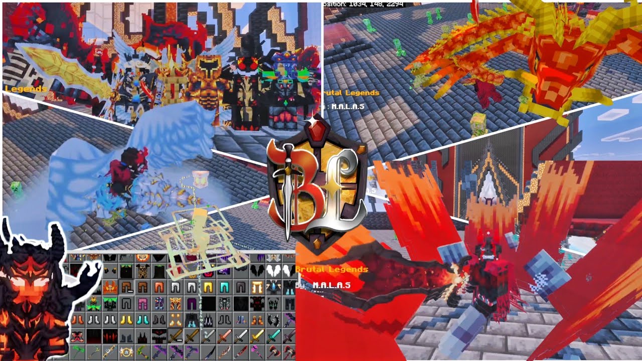 3 KOMBINASI ADDON BRUTAL LEGENDS TERLENGKAP YANG WAJIB KALAIN COBA!! MCPE 1.21+