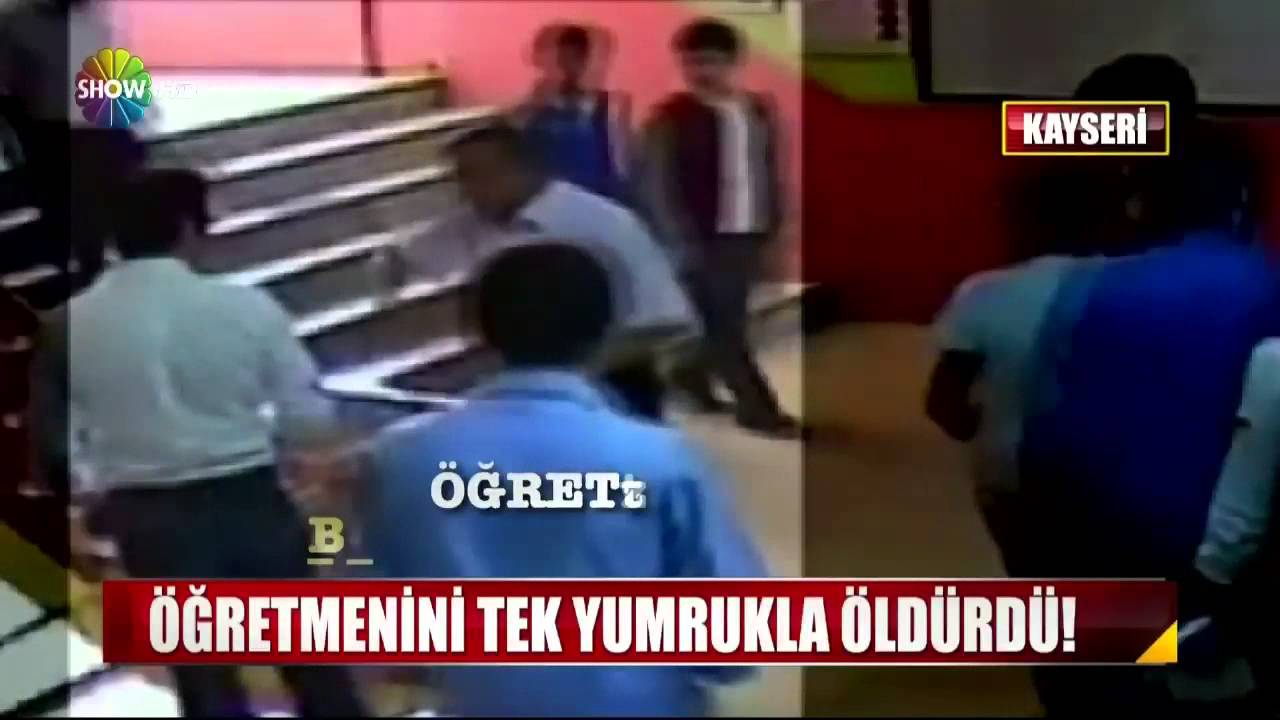 Kayseri'de &Ouml;ğrenci &Ouml;ğretmenini Tek Yumrukla &Ouml;ld&uuml;rd&uuml;