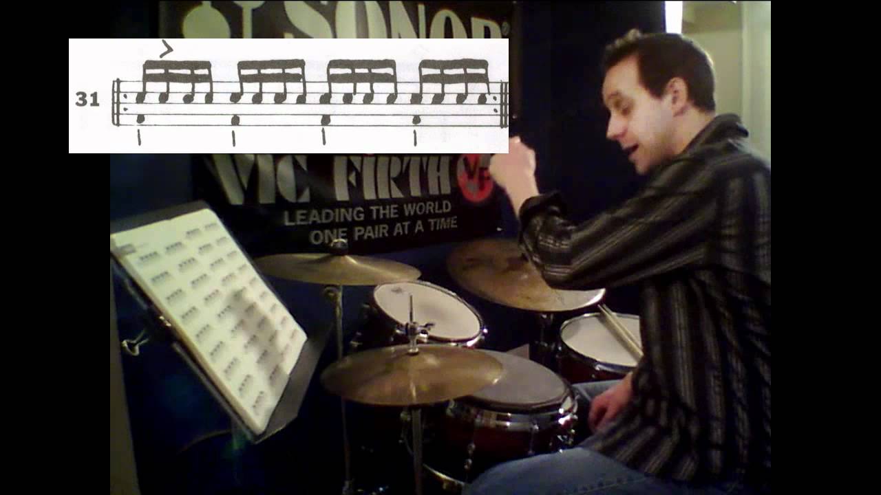 Basic Fills using Syncopation by Ted Reed (1/4)