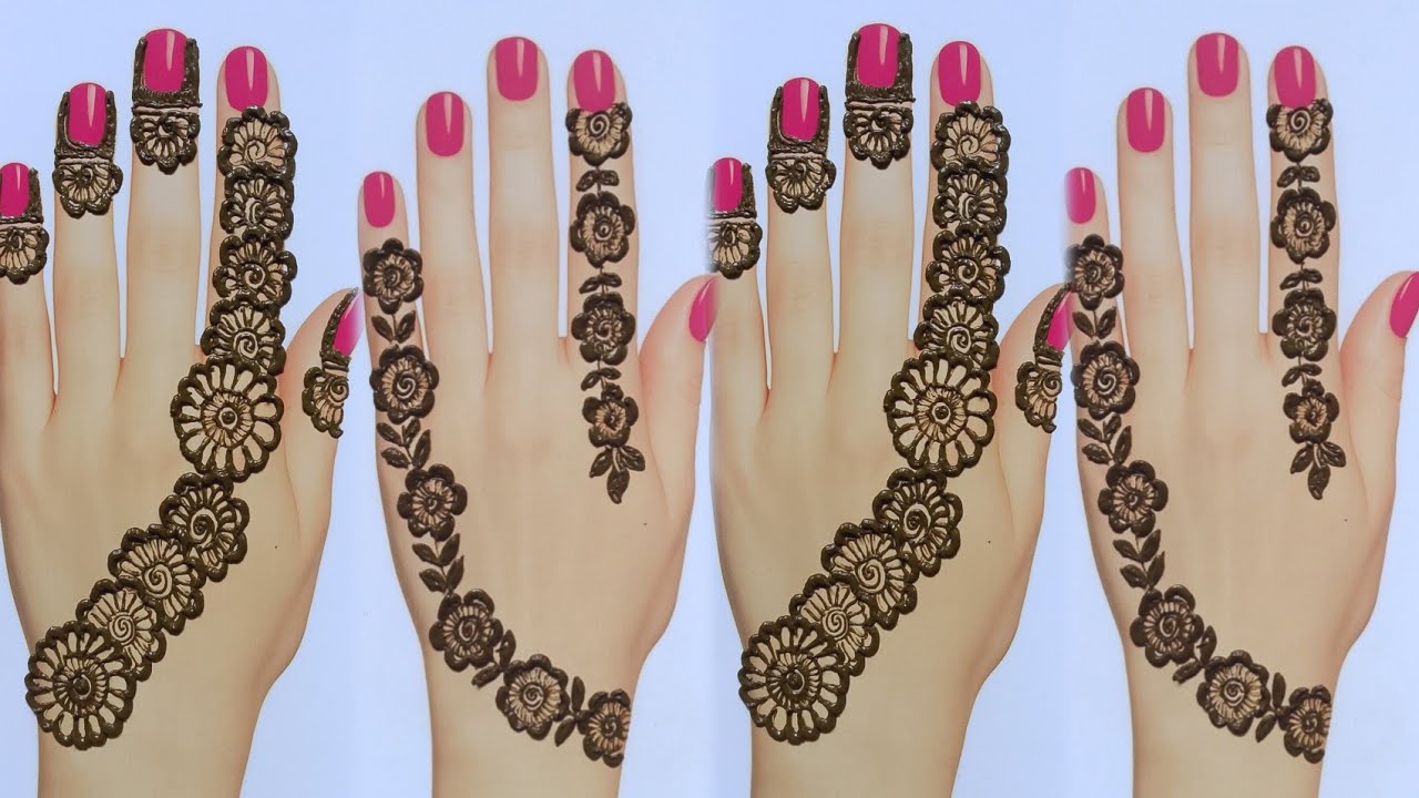 💐🎉Beautiful Flower Mehndi Designs | simple mehndi design | Prishi Mehndi 