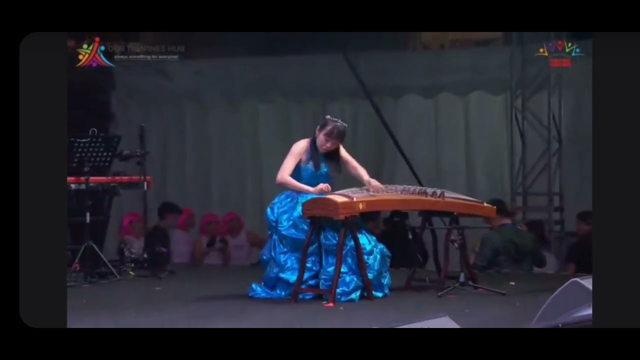 Full Dragon Poi and Guzheng Performance at Chingay@Heartlands Our Tampines Hub on 12 Feb 2023