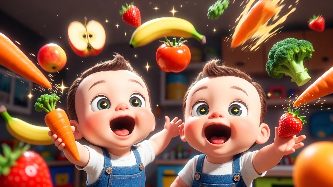 Yummy Fruits & Veggies Song | Fun Food Song for Toddlers