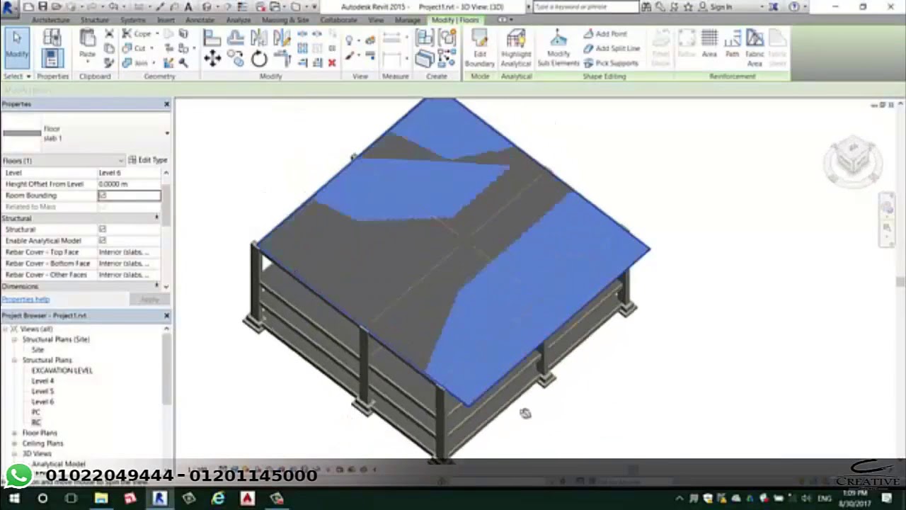 9 Solid & Flat Slabs Revit structure