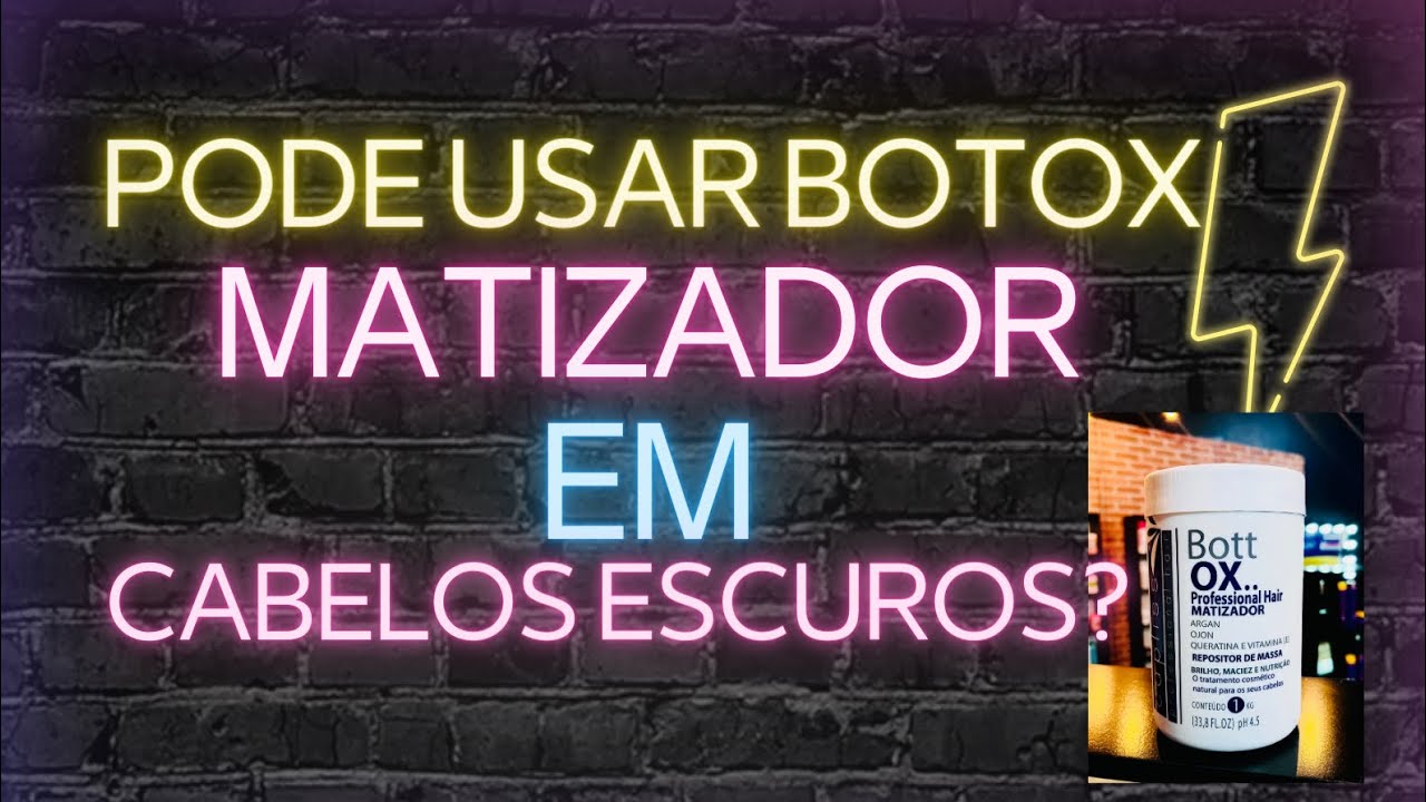 Botox matizador em cabelos pretos pode usar?🤔
