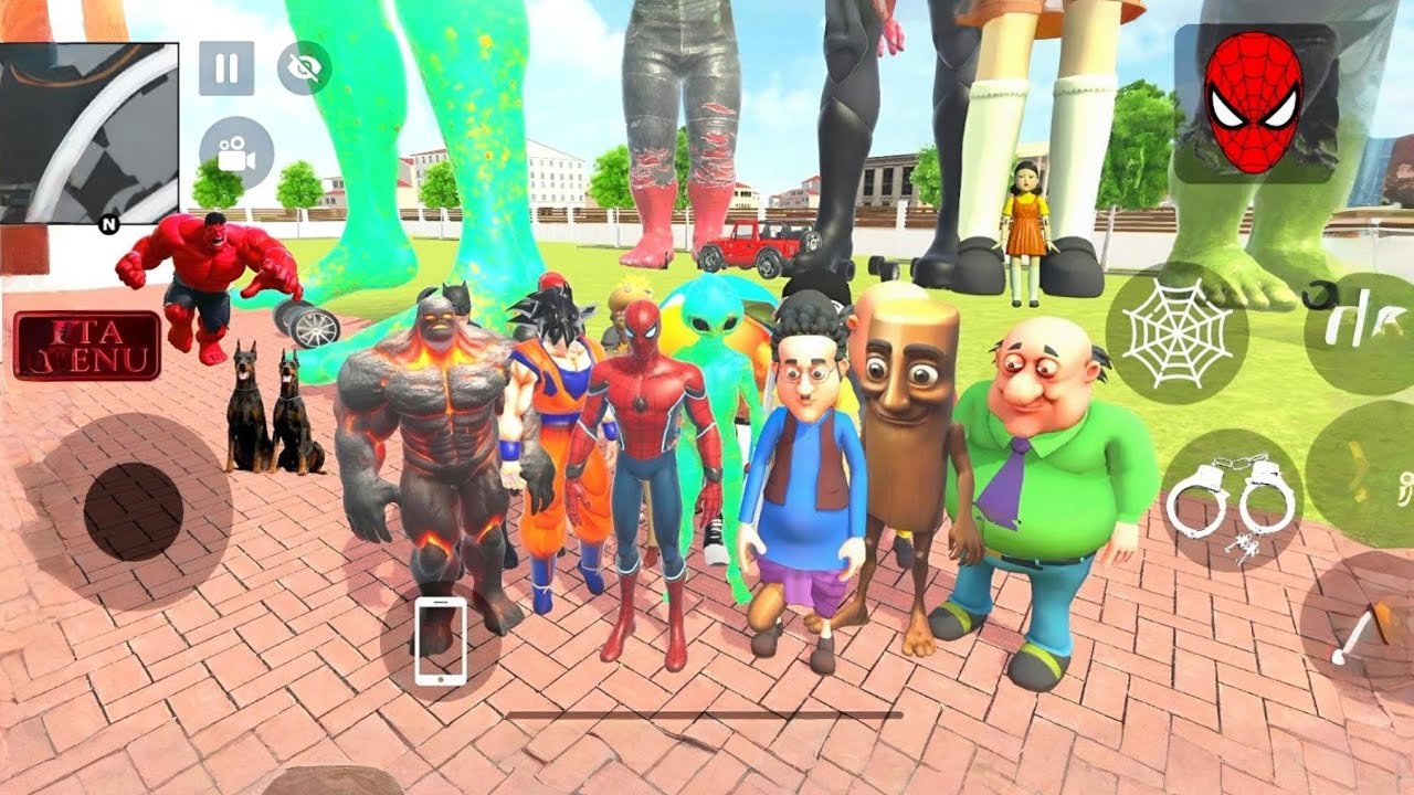 Playing As Spyderman Character 😱 in Indian Theft Auto Simulator | New update 🤩💥