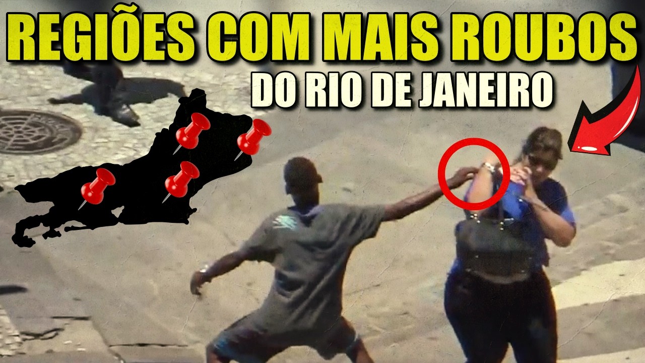 RANKING DAS REGIÕES COM MAIS ROUBOS E FURTOS NO RIO DE JANEIRO