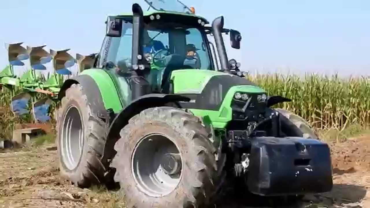 DEUTZ FAHR TTV 6190 e pentavomere VITTONE 2014 aratura autunnale 2014