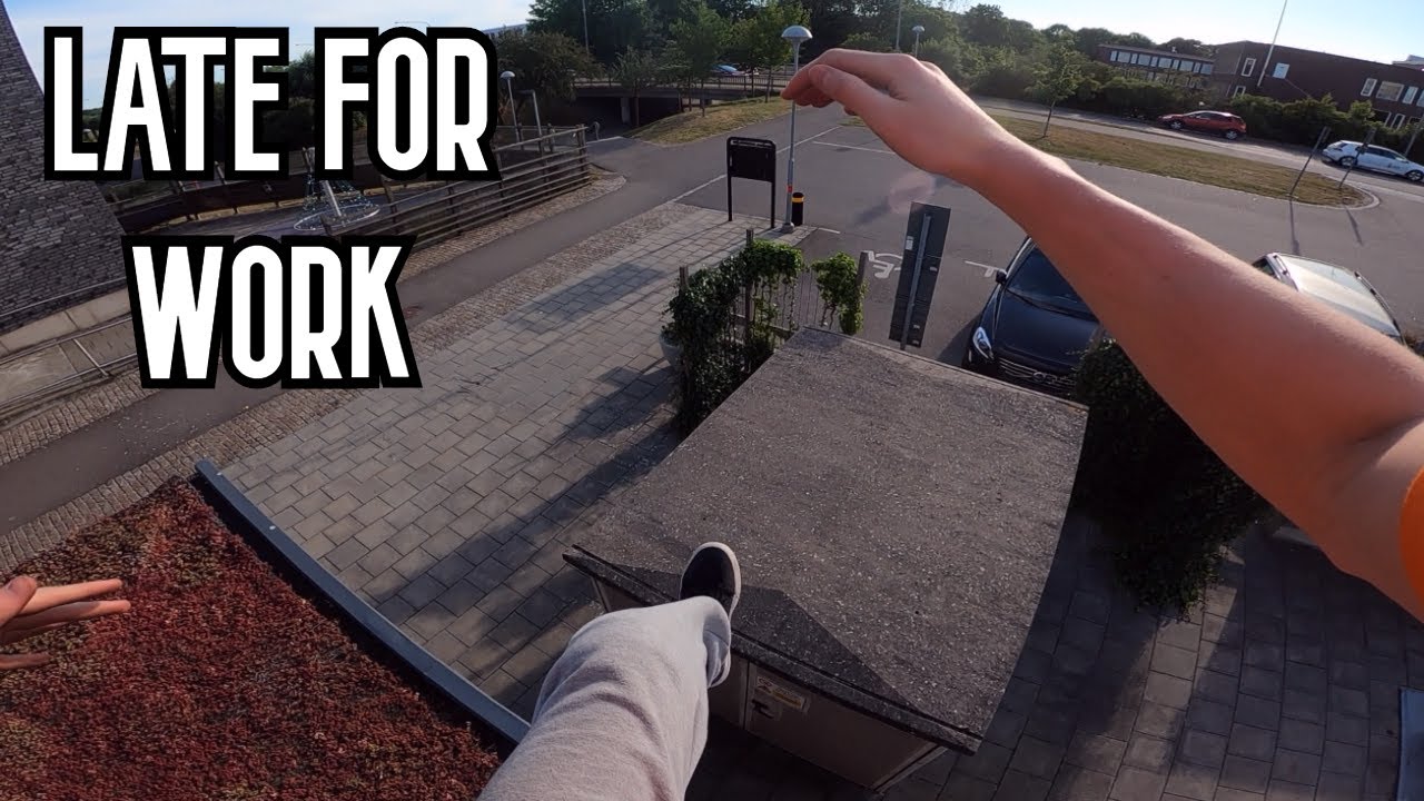 LATE FOR WORK PARKOUR POV GOPRO8