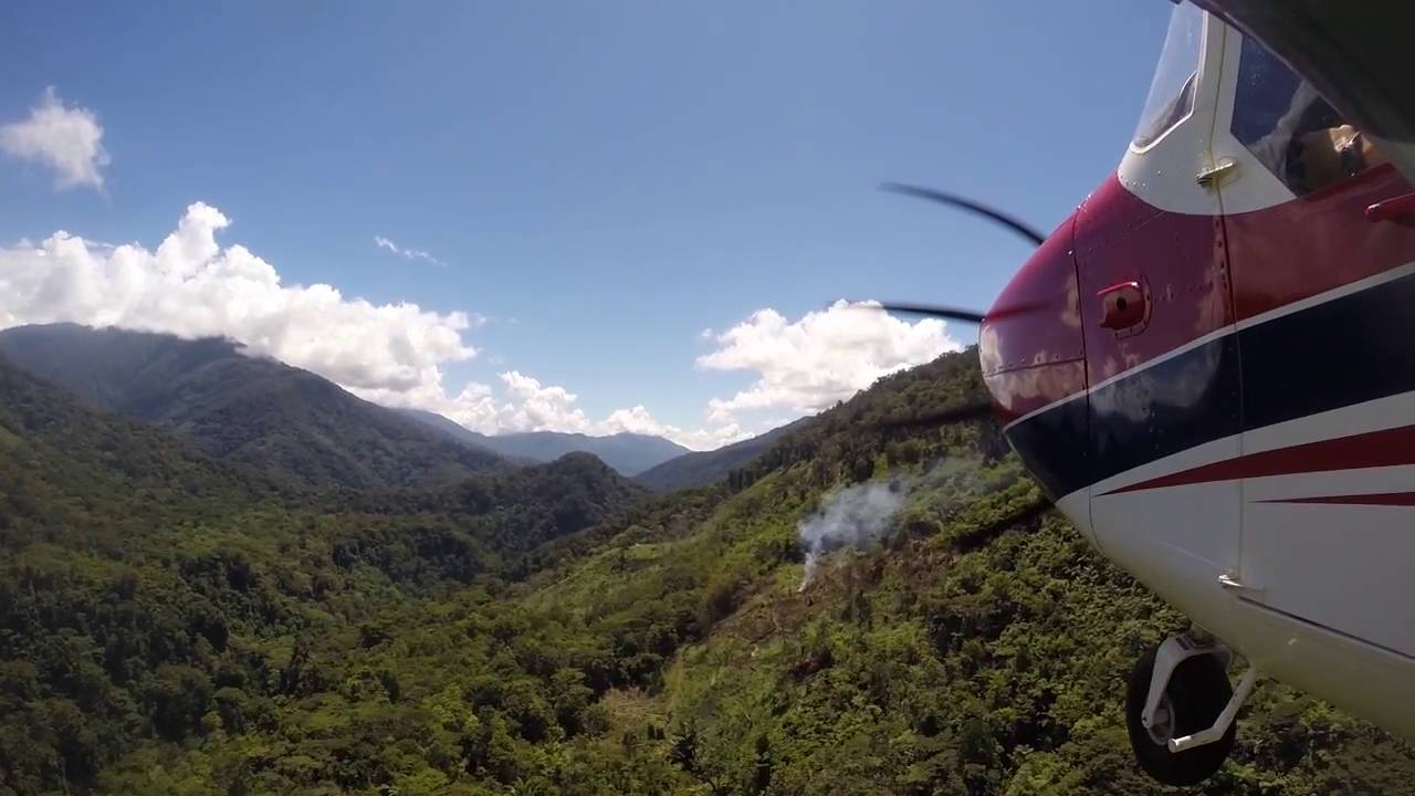 GA8 Airvan flying in Papua New Guinea