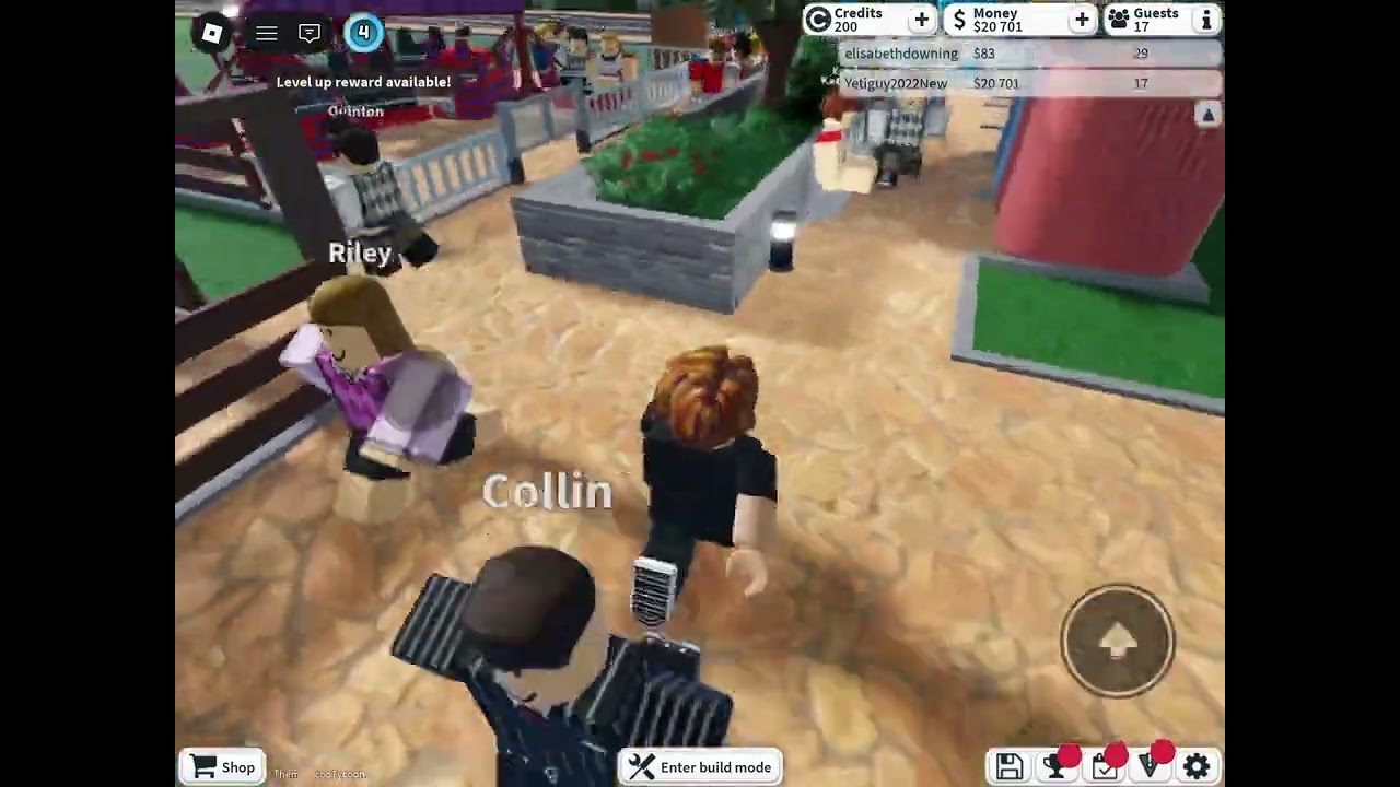 Theme park tycoon two with my friend.