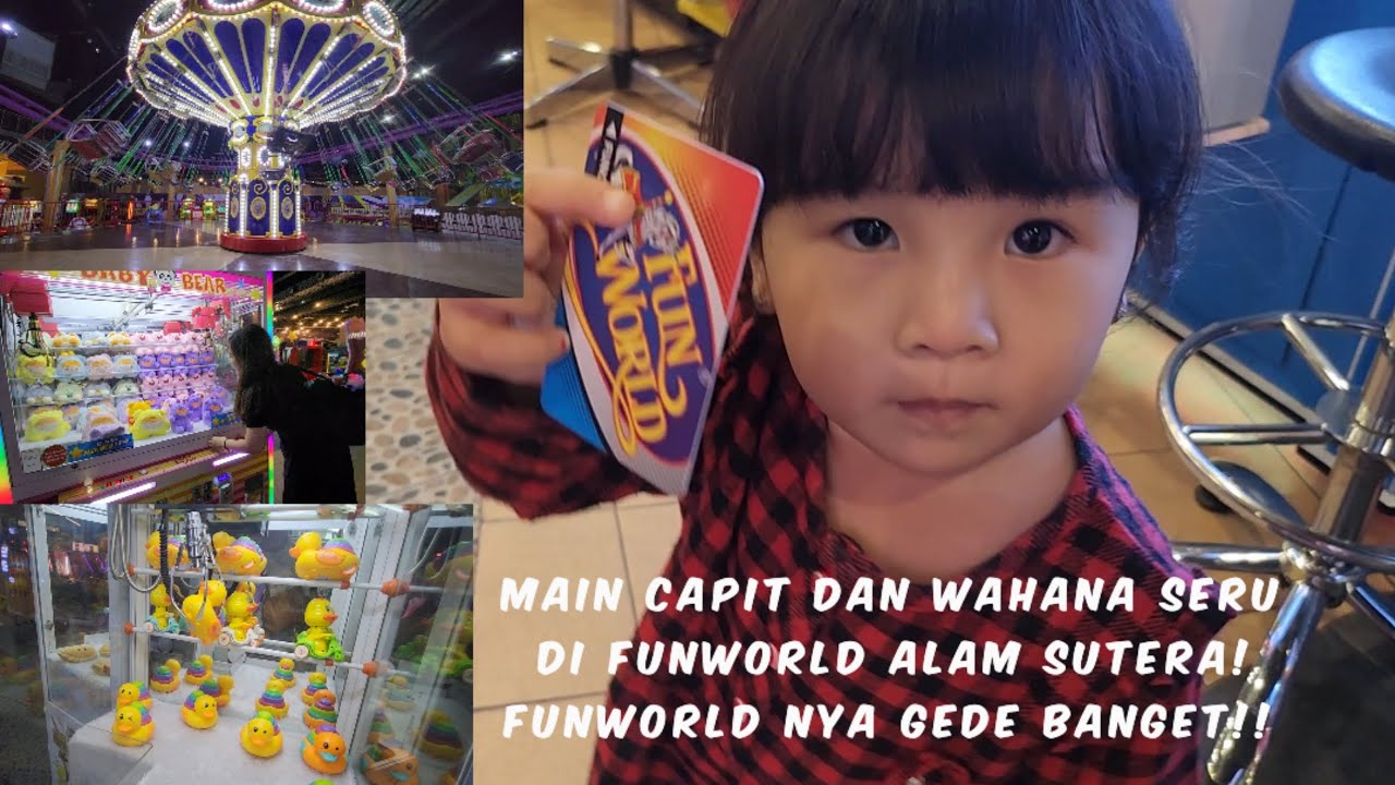 Main Capit Boneka dan Wahana Seru di Funworld Mall Alam Sutera! Funworld nya gede banget!