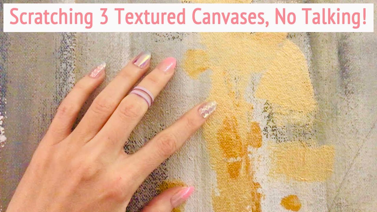 ASMR * Canvas Scratching! * Fast Scratching & Tapping * No Talking * ASMRVilla