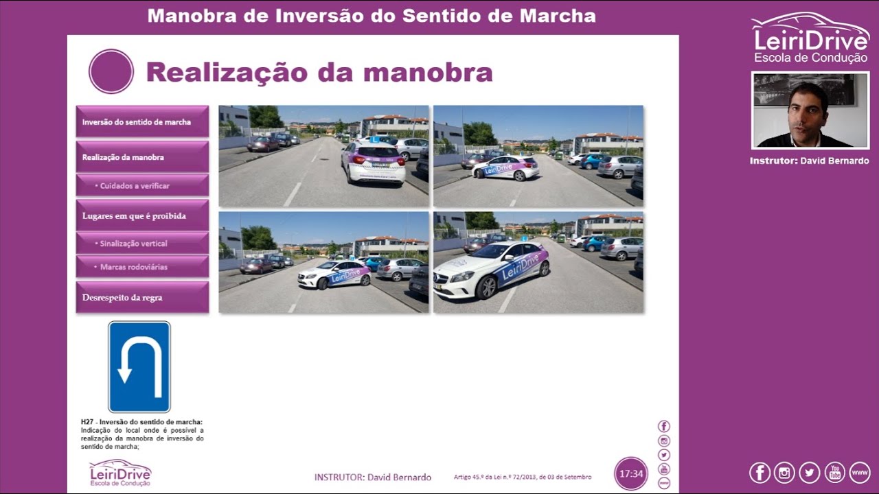 Aula de Código - Manobra de Inversão do Sentido de Marcha