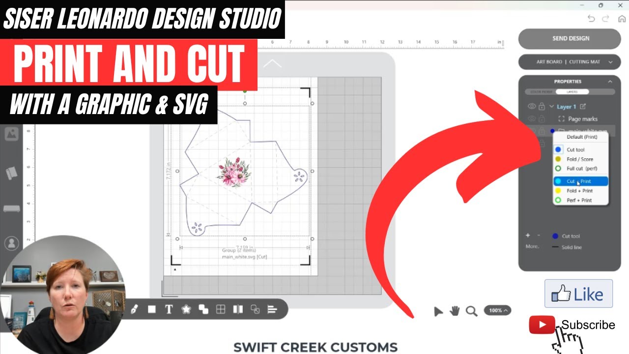 Siser Leonardo Design Studio - Print and Cut with graphics and a SVG file