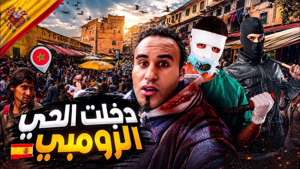 أخطر حي زومبي فإسبانيا .🧟‍♀️. المغاربة هنا فحالة خطيرة!!😱