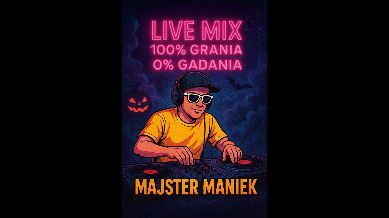 Majster Maniek 🔥 Rozgrzewka przed HALLOWEEN! | Szybki LIVE o 19:00 🎧 100% grania 🚫 0 gadania