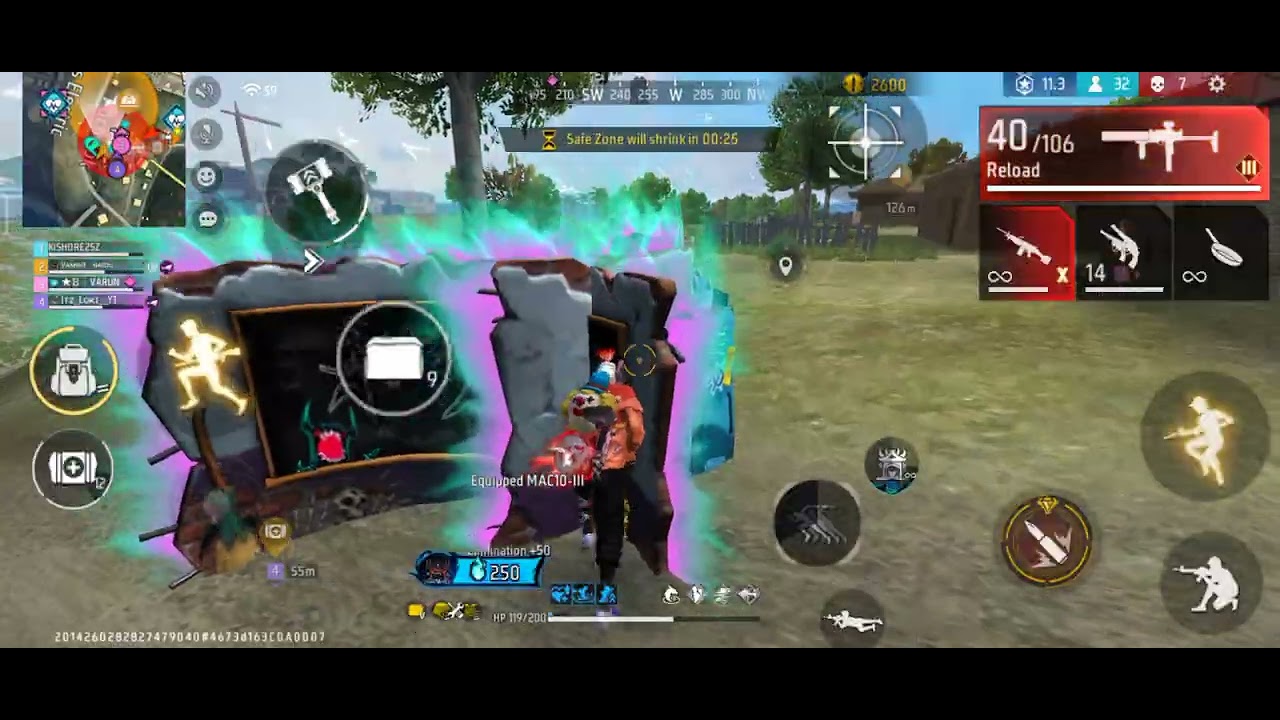BR RANKED GAMEPLAY free fire without cutting 