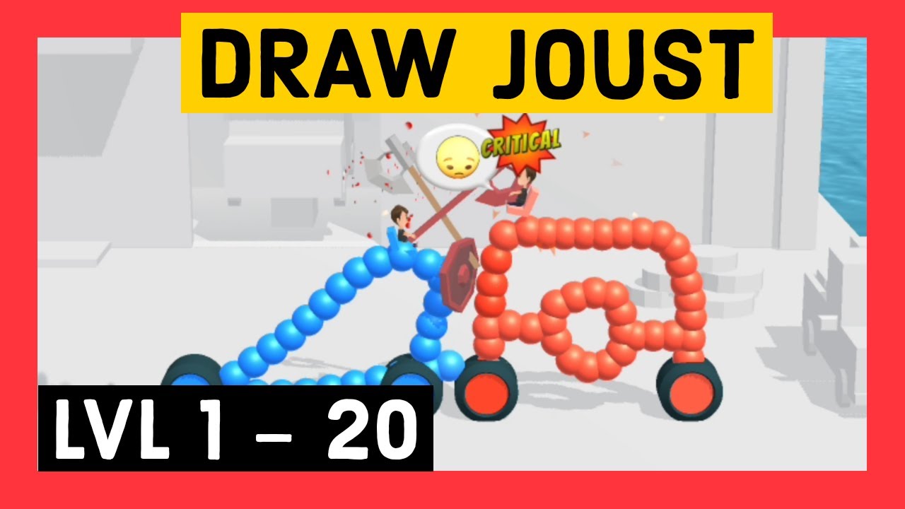 DRAW JOUST Game Online App ANDROID (Gameplay Level 1 - 20) 🔥