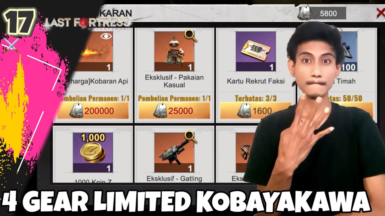 Event Limited Gear Kobayakawa Season 0 - Last Fortress 2026 Part 17