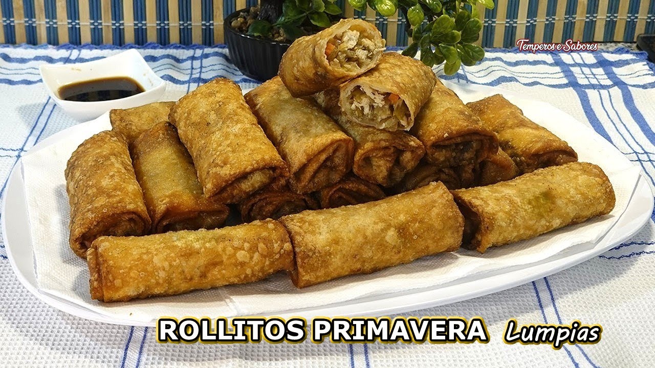 ROLLITOS PRIMAVERA LUMPIAS SENSACIONALES RIQUISIMOS Y MUY FÁCILES DE HACER