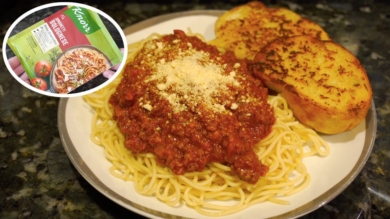 Knorr Fix Spaghetti Bolognese 🍝 American-Style Tomato Meat Sauce [ASMR]