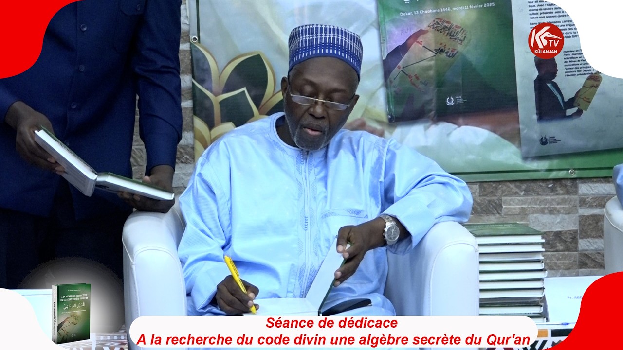 Séance de dédicace A la recherche du code divin une algèbre secrète du Qur'an