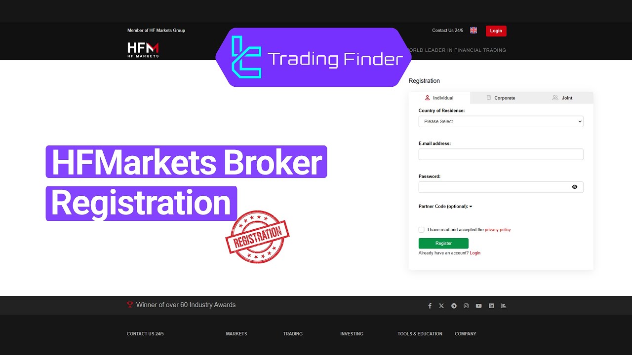 📢HFM Registration 2025 Tutorial [HF Markets International sign-up] - Tradingfinder