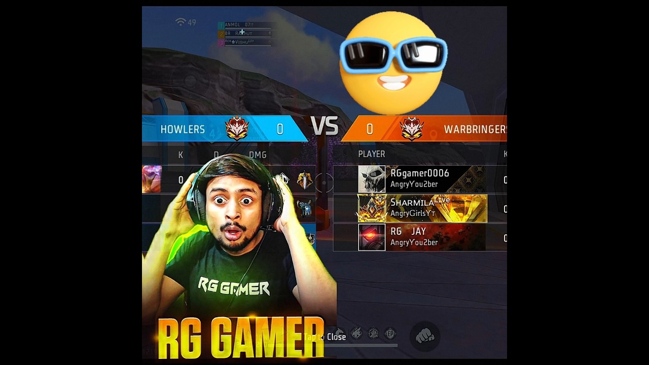 RG Gamer angry King 👑 😤: ACE VISHU LIVE SHORTS ✅ #rggamer #csrankedpush  #acevishulive