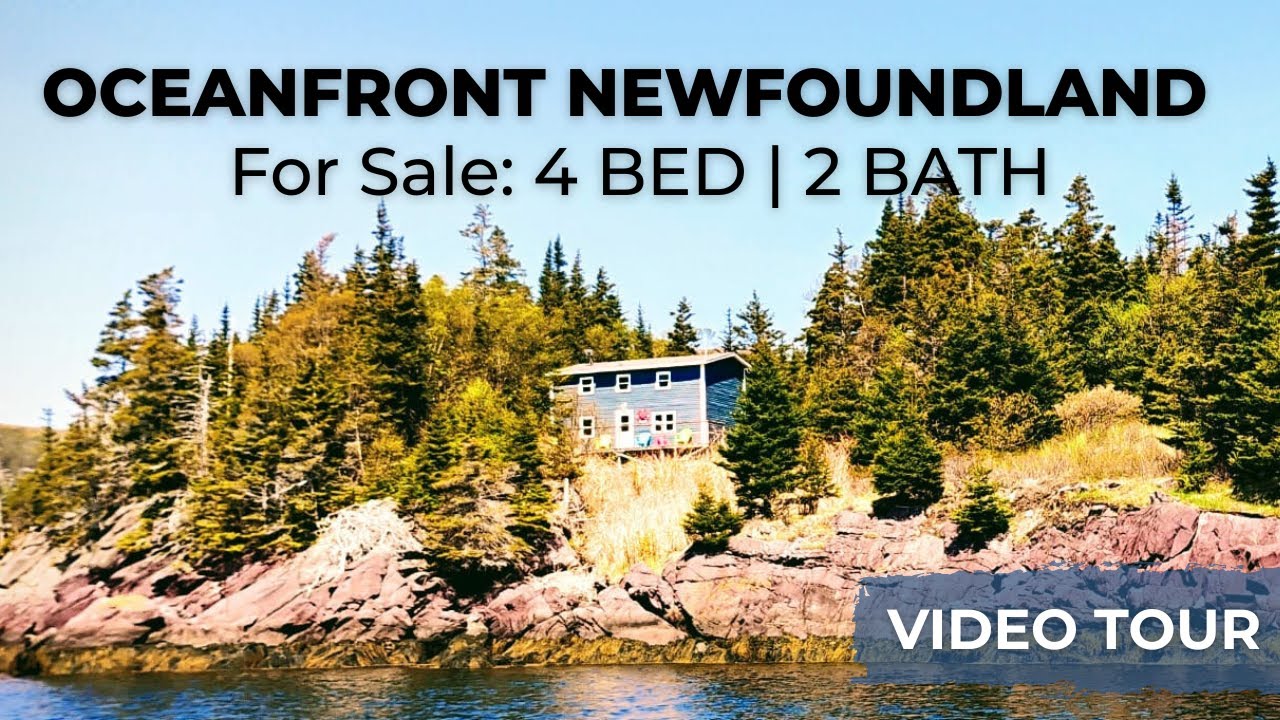 Oceanfront Peninsula Home in Newfoundland | 4 Bed 2 Bath | For Sale