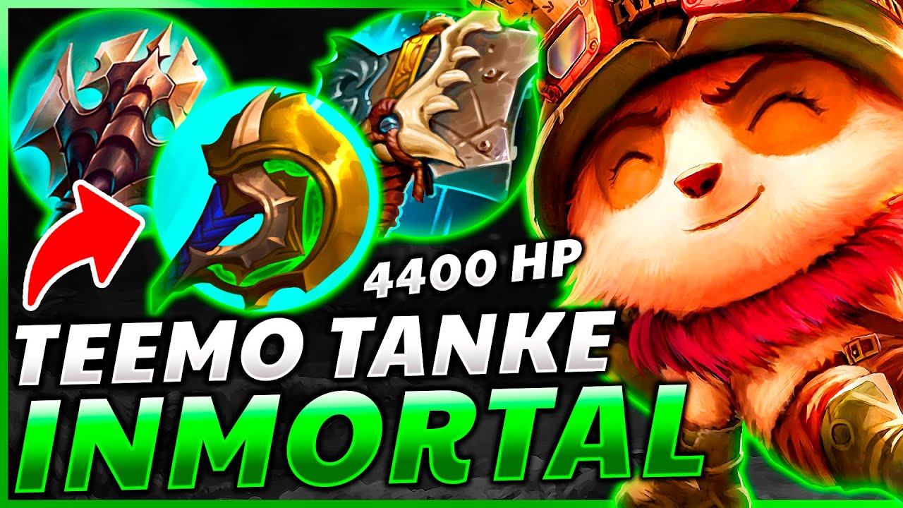 🤮¡SUPER TEEMO con +4400 HP, 300 AD y 300 AP! la *NUEVA FORMA* de DAR ASCO en TOP