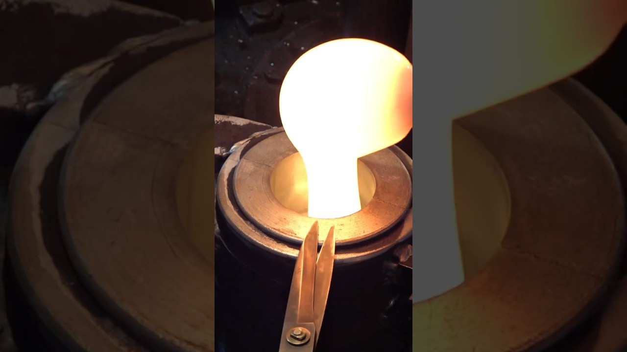 Glass Cup Mass Production Process. 30 Year Old Korean Glass Factory