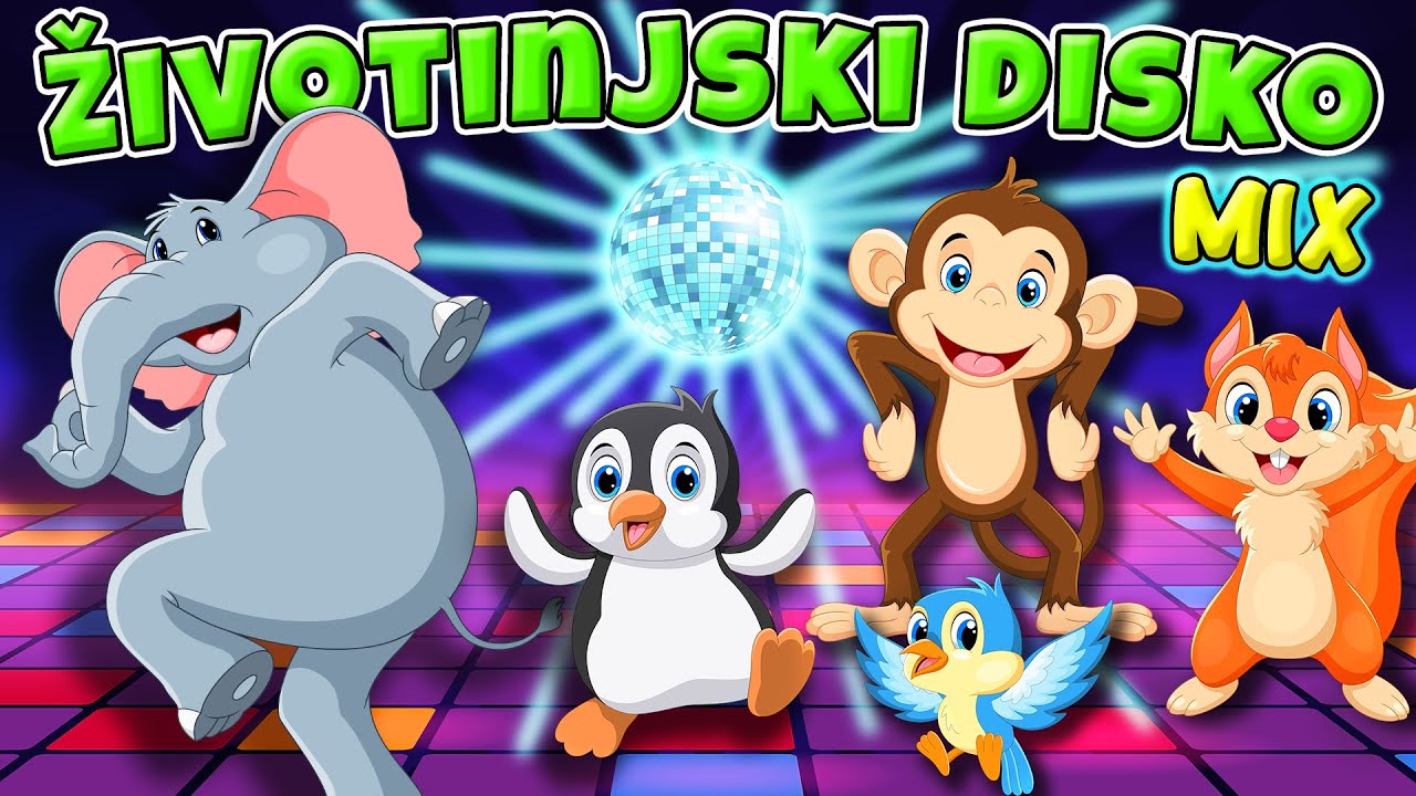 Životinjski DISKO MIX ❤️️ Najlepše pesmice za dečije žurke 💛 Muzika za decu 💚 Eci Peci Pec MIX