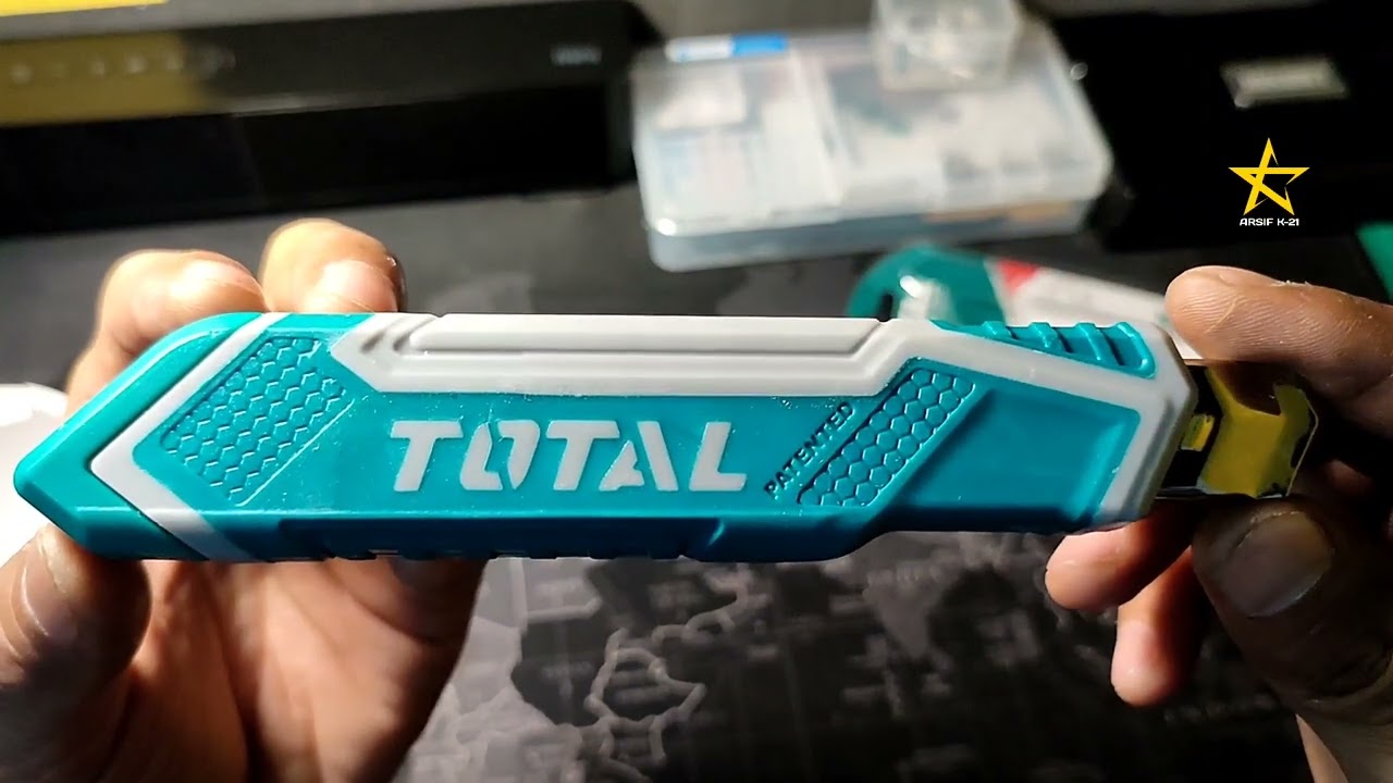 TOTAL Pisau Cutter Snap-Off Blade Knife ( Review )