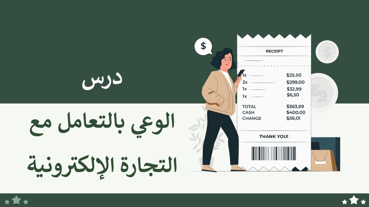 درس الوعي بالتعامل مع التجارة الإلكتروني مع الحل وحل تقويم الوحدة | المواطنة الرقمية ثالث ثانوي