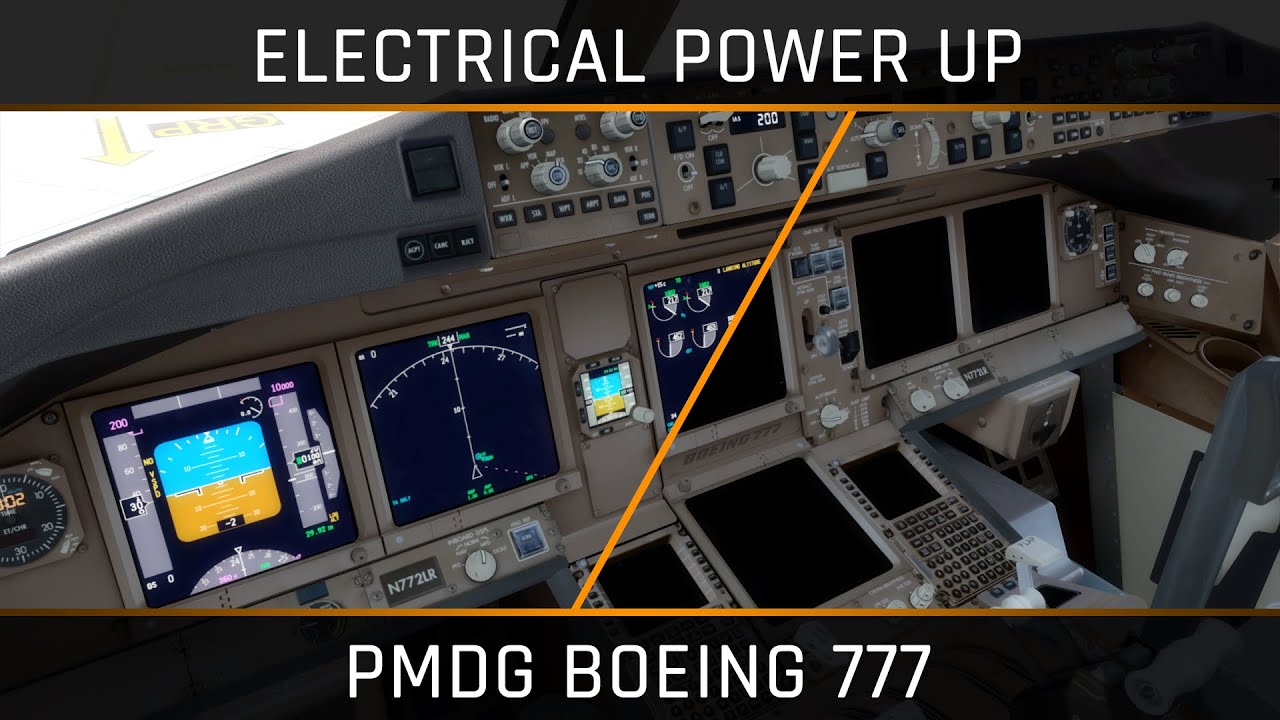 PMDG Boeing 777 - Electrical Power Up