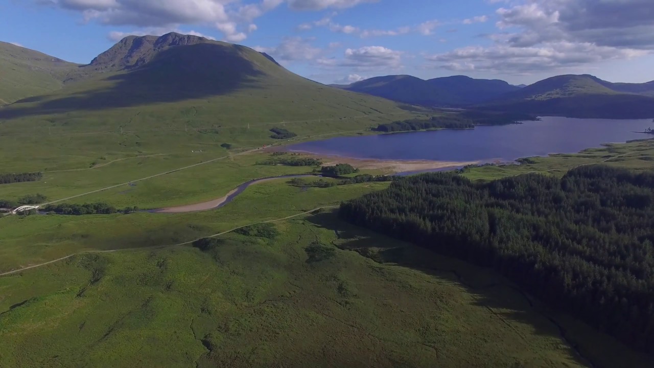 Loch Tulla Viewpoint flight 4K 26th September 2017