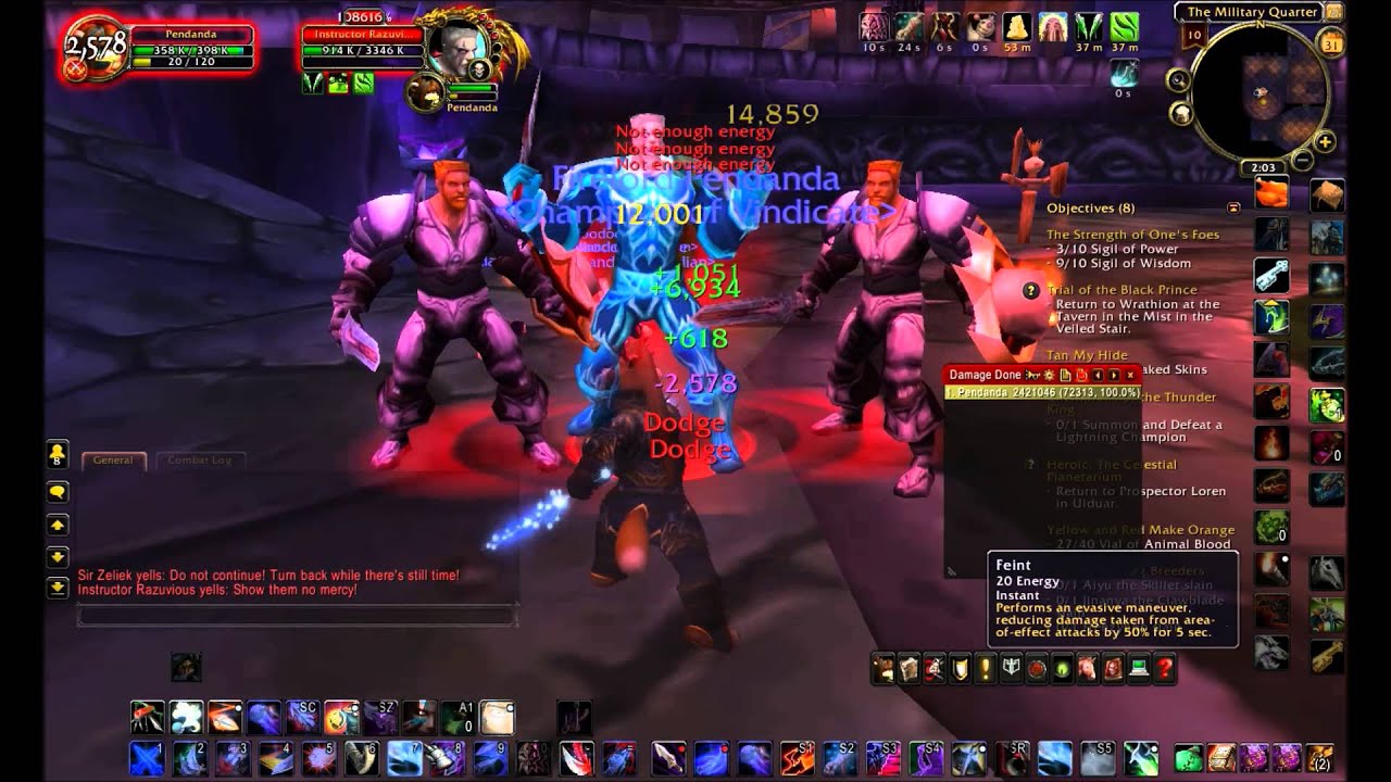 Instructor Razuvious 10 man rogue solo