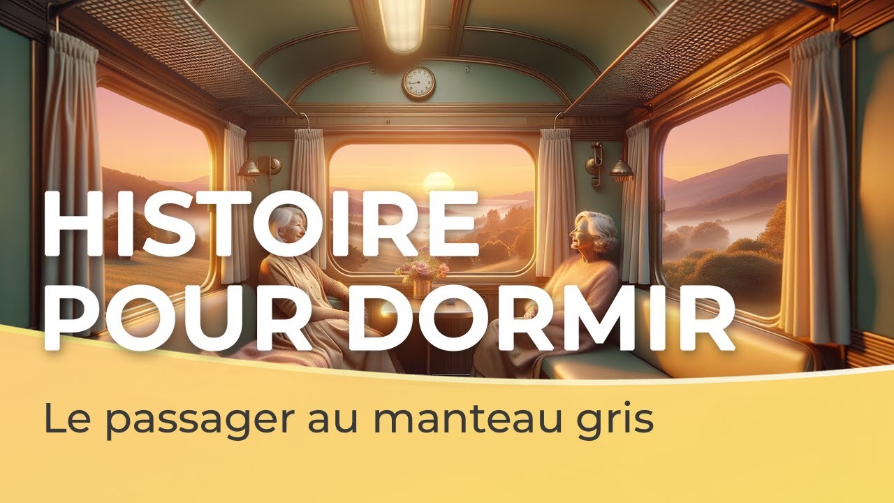 Histoire pour dormir 🚂😂 | Le passager au manteau gris | Voix homme