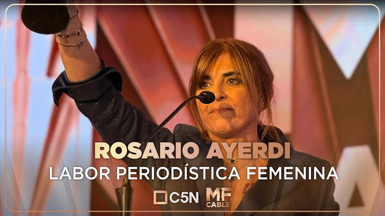 ROSARIO AYERDI | LABOR PERIODÍSTICA FEMENINA | MARTÍN FIERRO DE CABLE 2025
