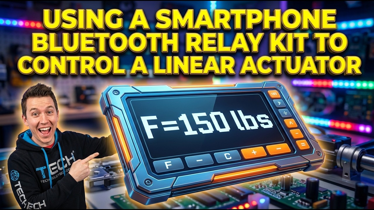 Using a Smartphone Bluetooth Relay Kit to Control a Linear Actuator