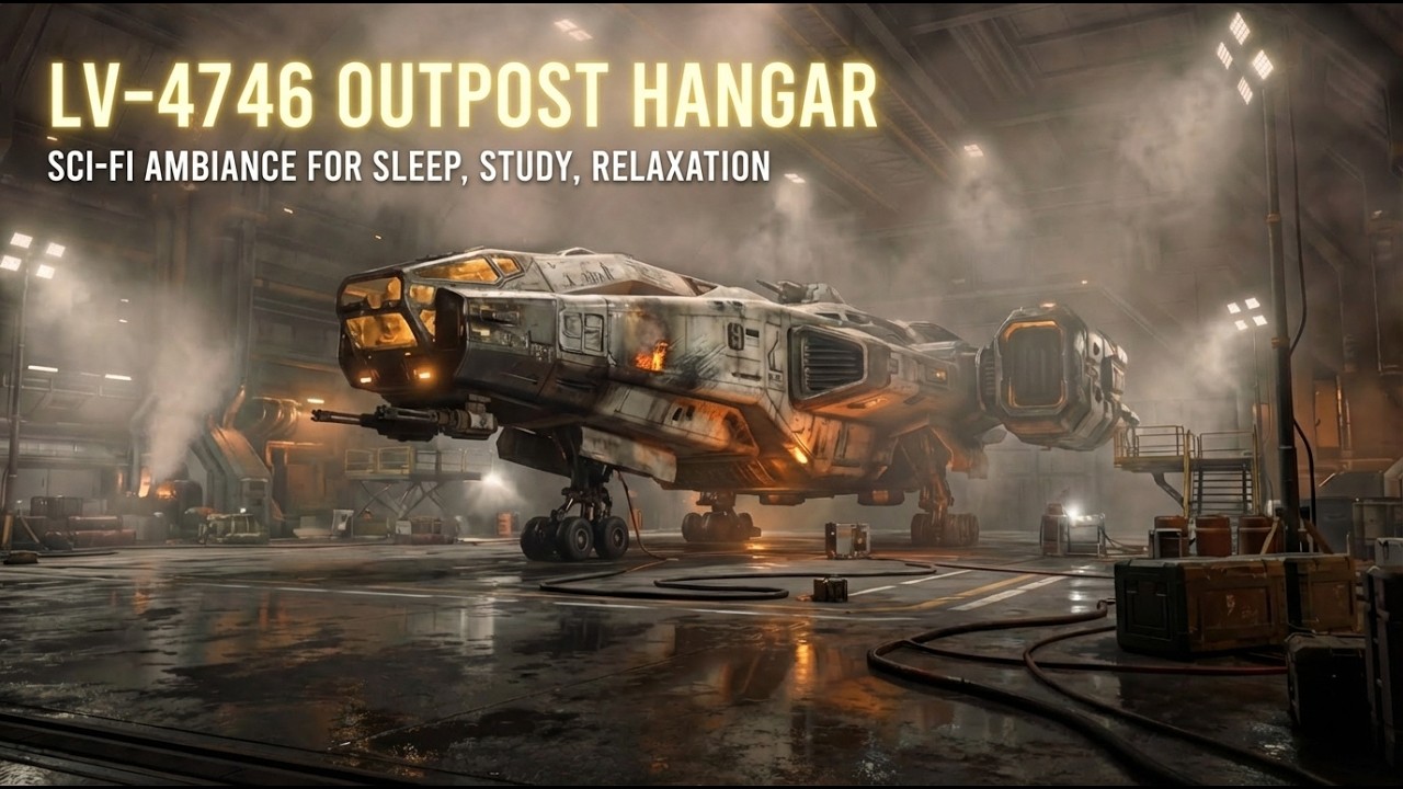 LV- 4746 Outpost Hangar | Sci-Fi Ambiance for Sleep, Study, Relaxation