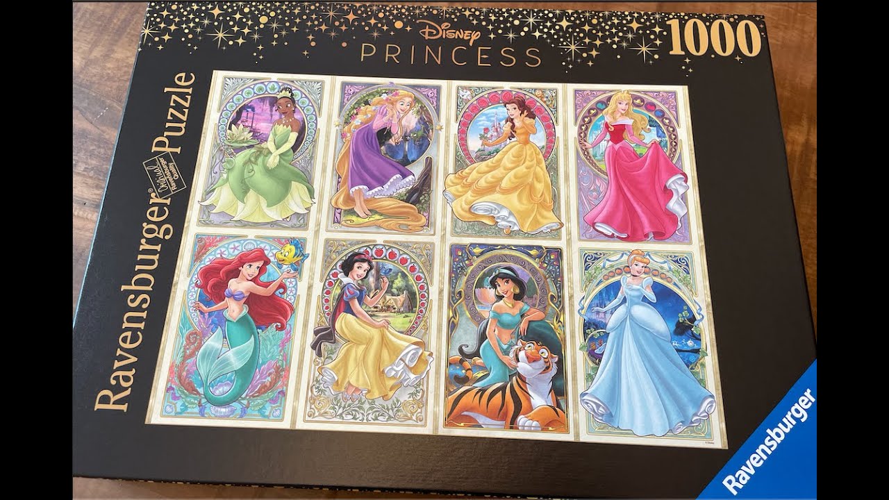 1000 pieces puzzle timelapse - Disney Princess - 5 hours in 7 minutes - Ravensburger