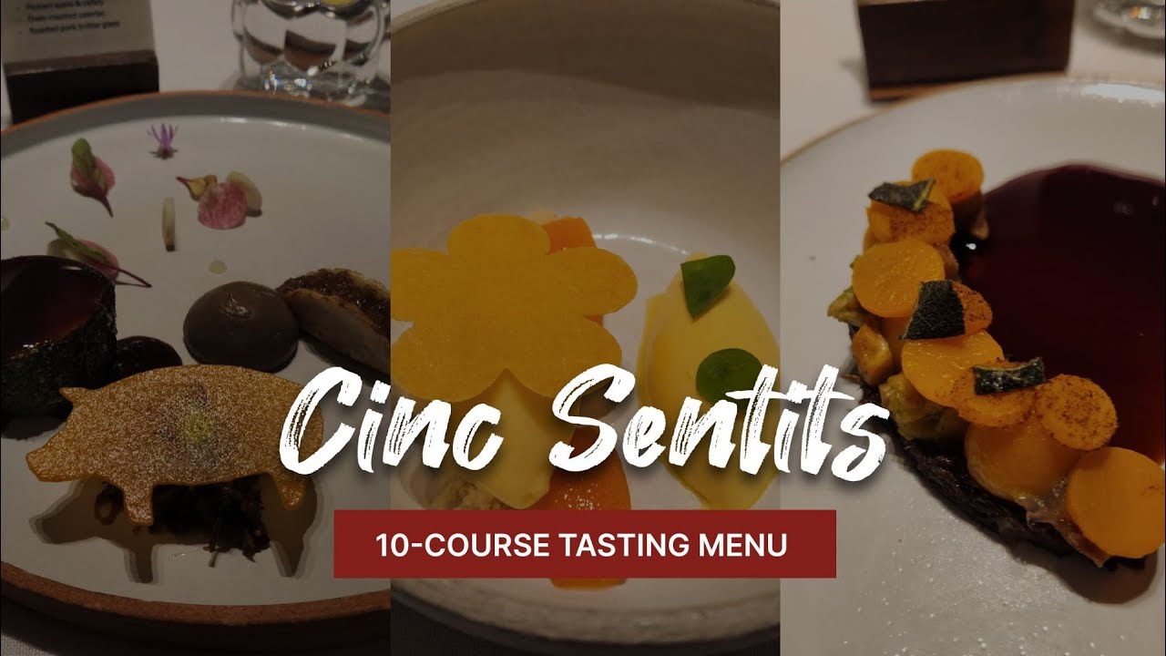 Cinc Sentits -159 Euros Two Michelin Stars restaurant in Barcelona, Spain