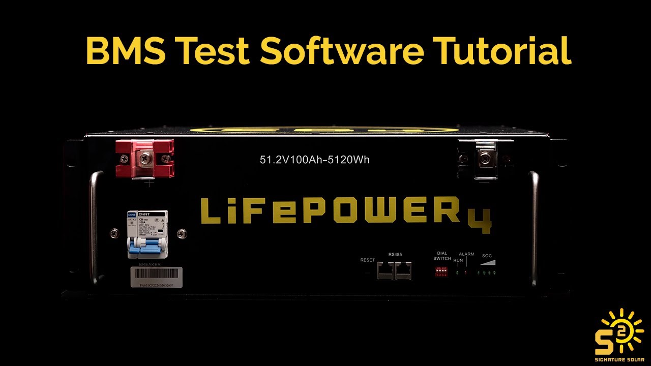 BMS Test Software Tutorial | LiFePOWER4 Batteries