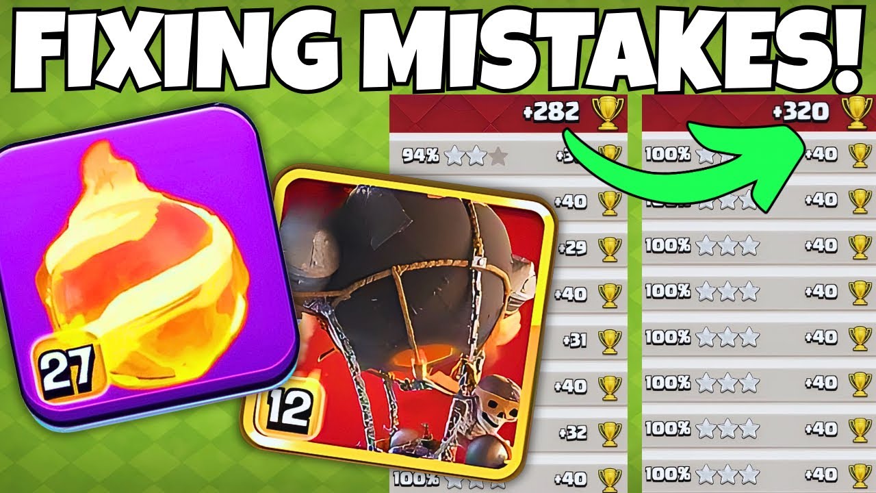 How to FIX YOUR MISTAKES with Fireball RocketLoons!