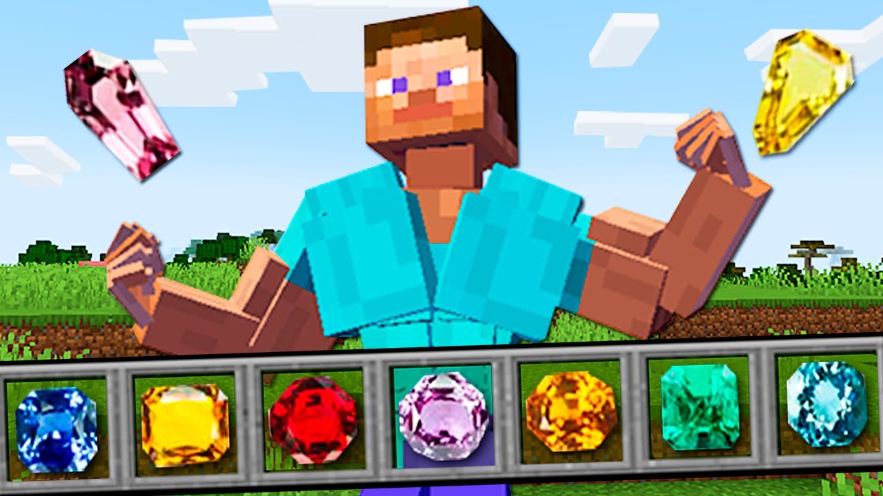 Minecraft PERO hay GEMAS con SUPERPODERES